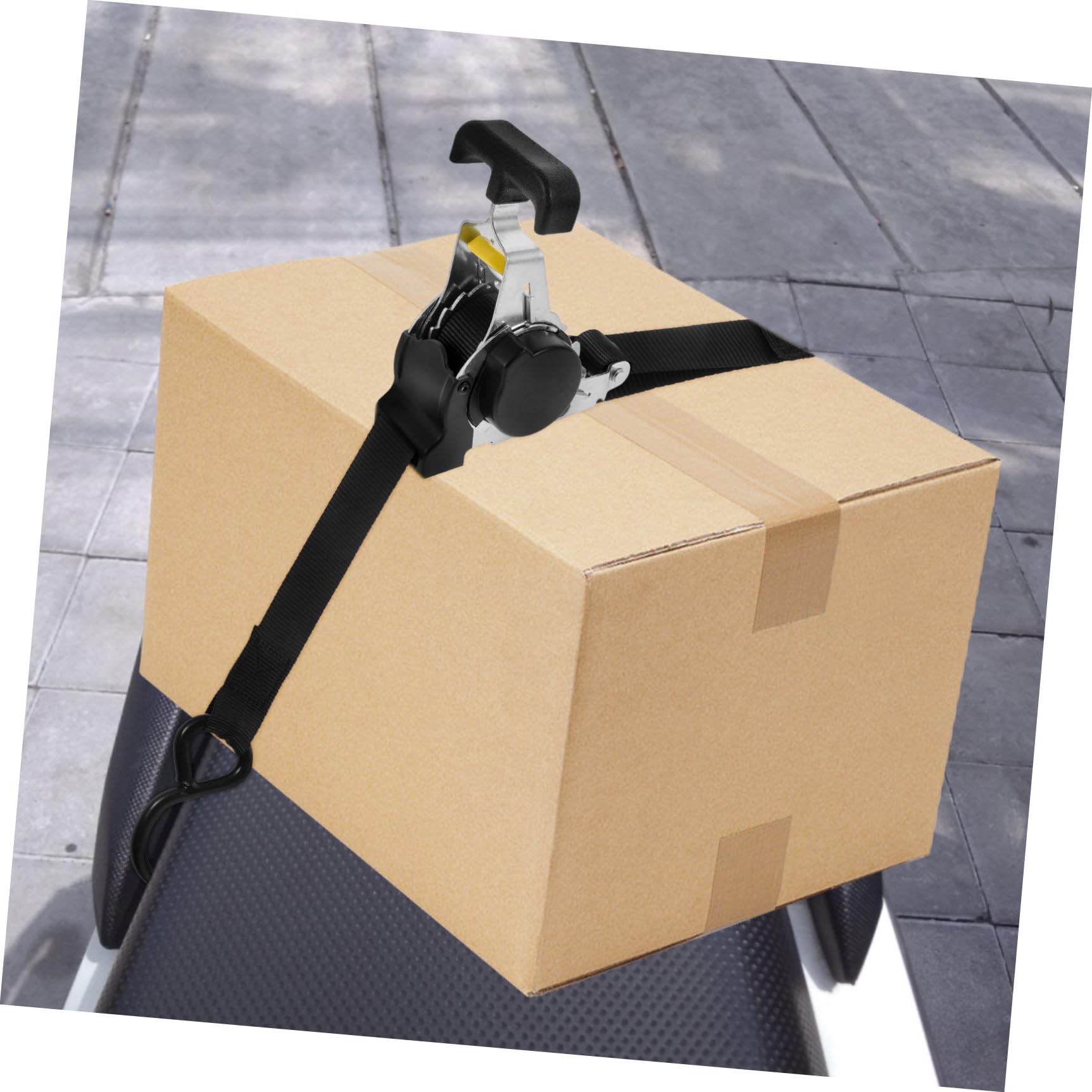MAGICLULU Spanngurt mit Ratsche aus Polyester für Ladungssicherung und Gepäckbefestigung Verschleißfest und Hochbelastbar für Auto und Motorradtransport