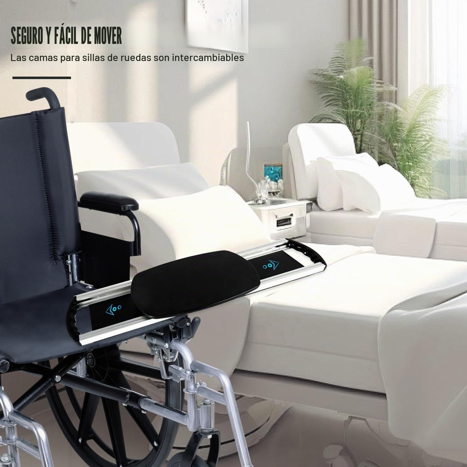EASACE Tabla de transferencia deslizante, tabla de transferencia, tabla de deslizamiento portátil para pacientes, personas mayores y discapacitados