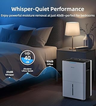 52 Pint Dehumidifier, 5000 Sq. ft Dehumidifier for Basement Large Room