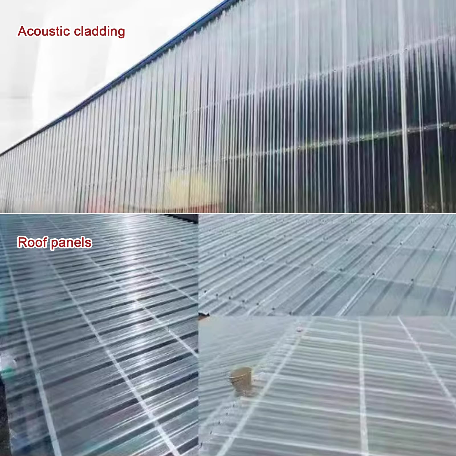 3/5/7/9/11/13/16 Pcs Panel para Tejado,Paneles de Tejado Transparente Protección UV,Panel de Fibra de Vidrio Termoaislante,Paneles de Techo para Cubiertas de Invernaderos (0.9x1.9m/35x75in,9 pcs)