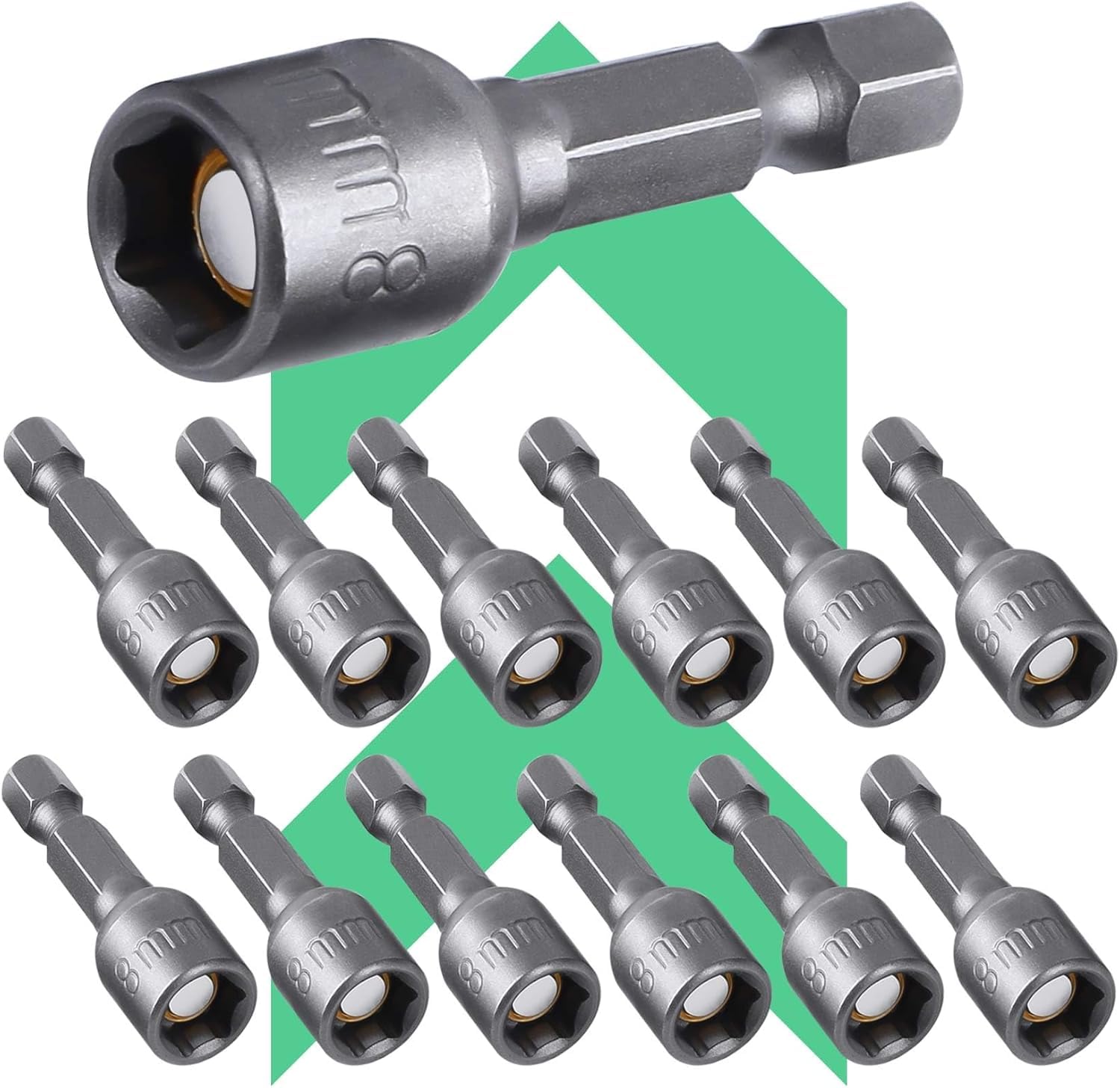 Fixinus Magnet-Steckschlüssel 13 Mm – 1/4 Zoll Sechskant, Für Akkuschrauber & Bohrer