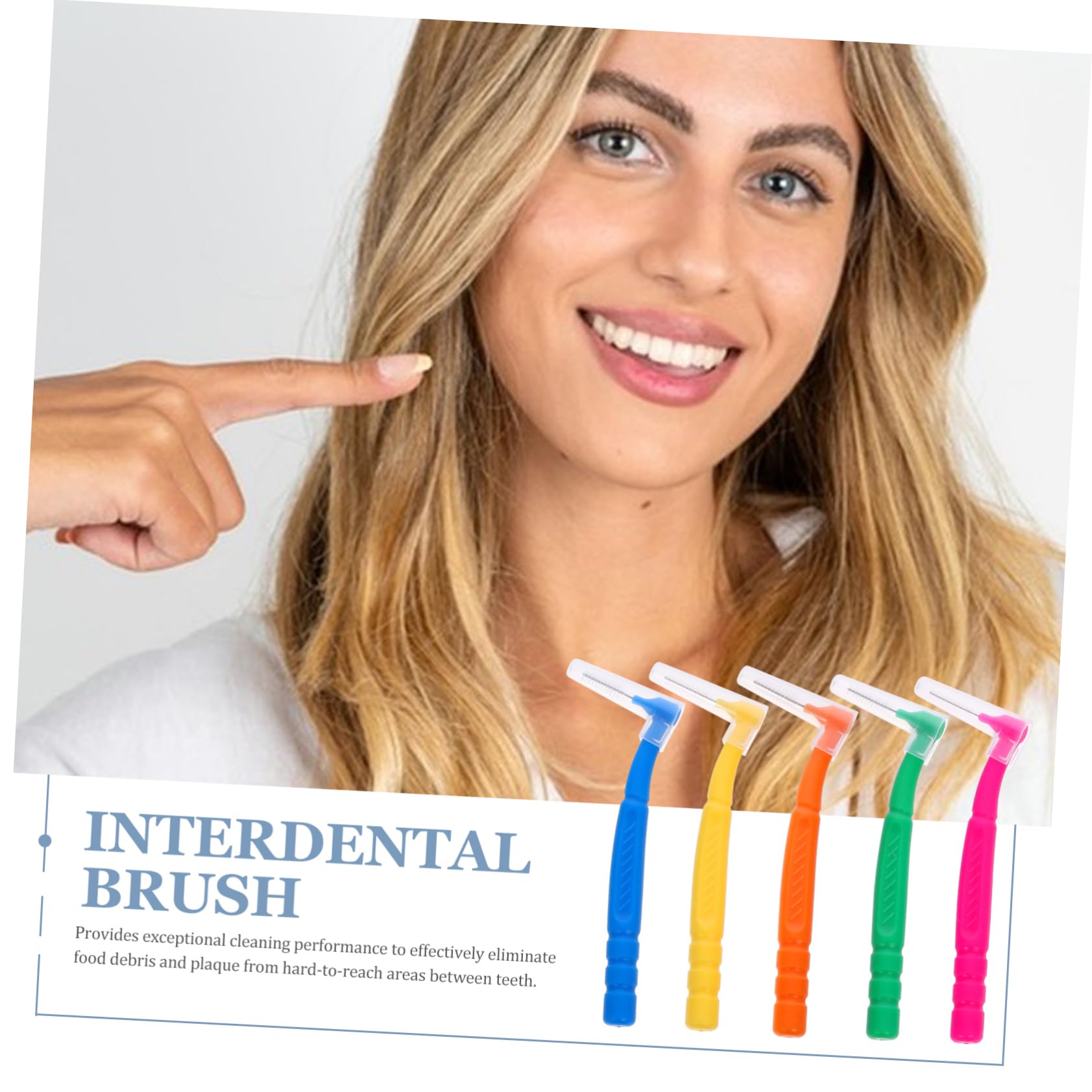 Healvian 250pezzi Spazzolini Interdentali Shape Per Pulizia Denti Di Colori Accessorio Multi-funzione Per Igiene Orale e Pulizia Di Piccole Fessure