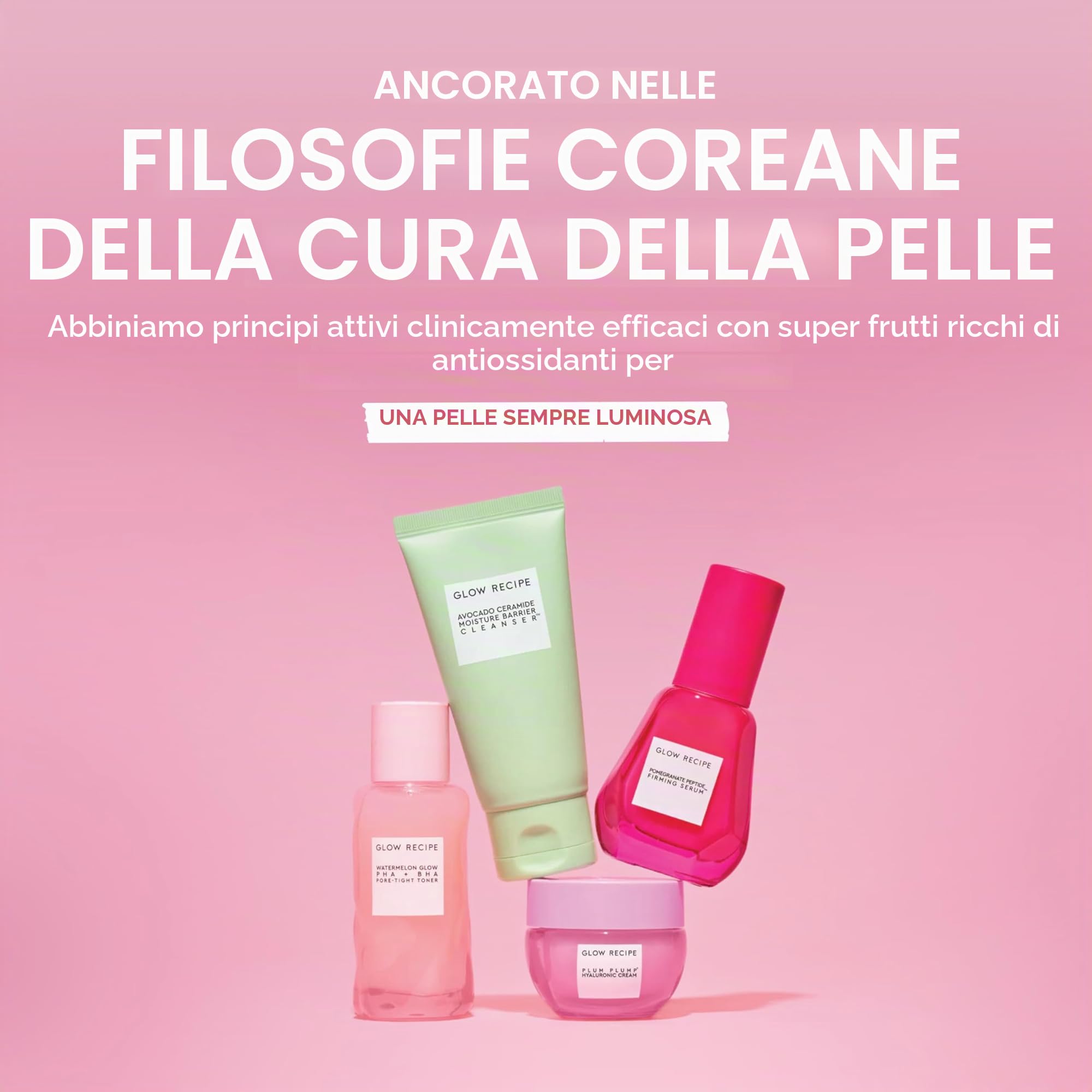Glow Recipe Watermelon Glow Ultra-Fine Mist – Micro-nebbia viso con acido ialuronico idratante, AHA esfoliante + estratto di anguria ricco di aminoacidi, cruelty-free + vegana cura della pelle (75 ml)