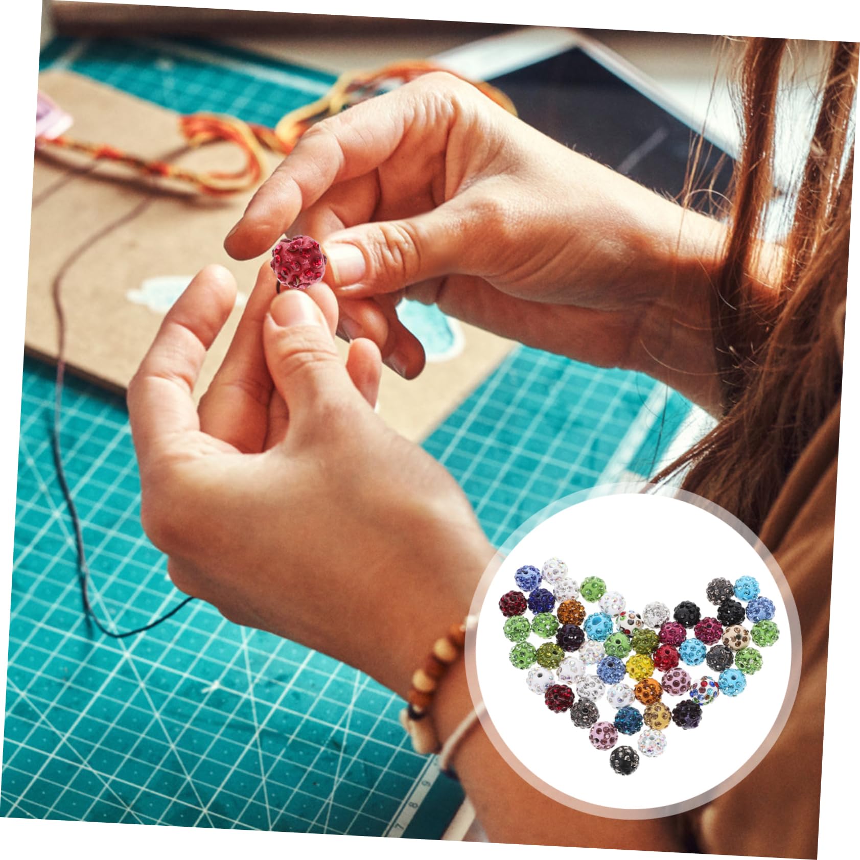 Gadpiparty 5 Series Abalorios De Polímero Con Diy Sueltas Fabricación De Joyería Accesorios Y Collares 50 Piezas X 5
