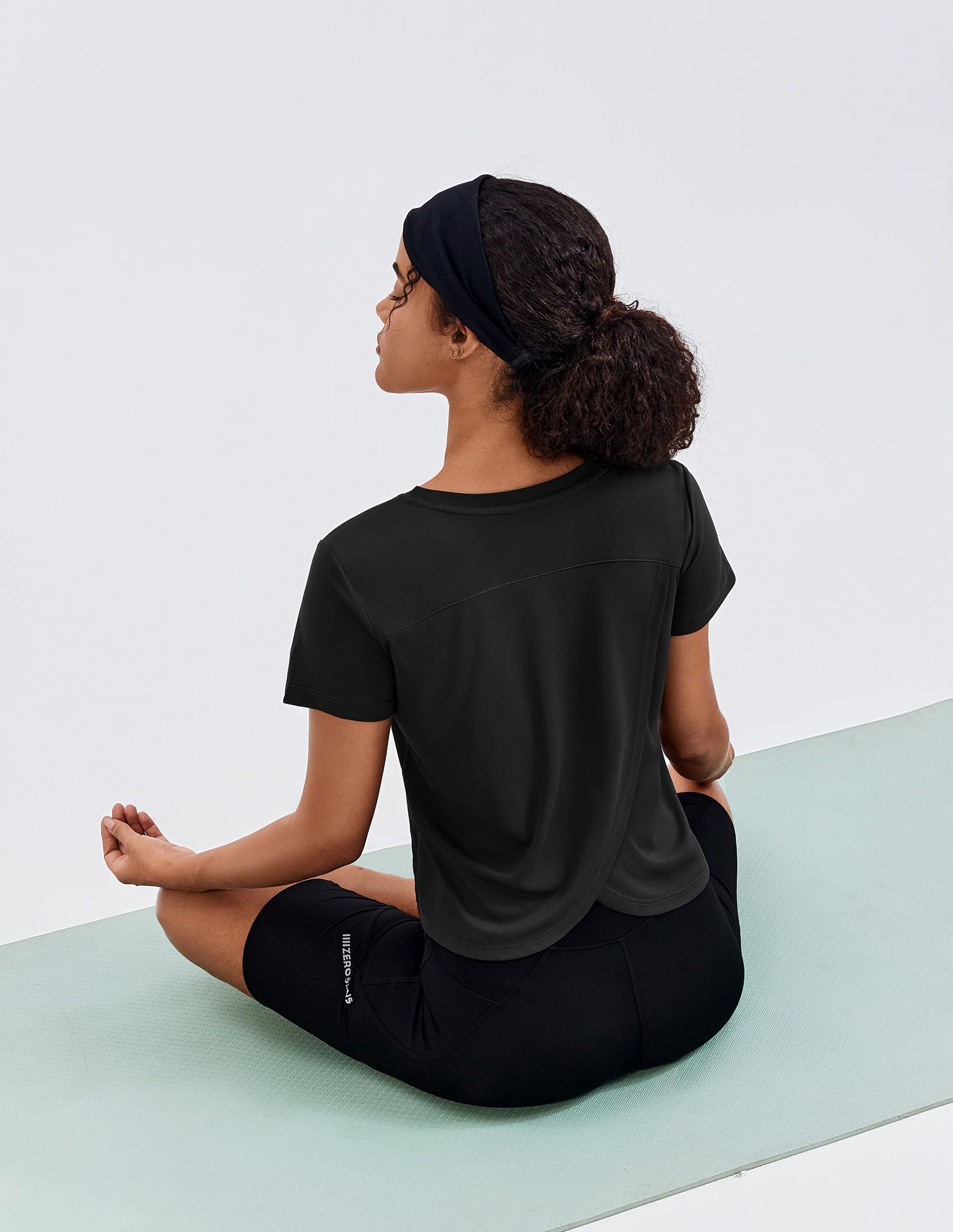 PINSPARK Camiseta Deportiva De Mujer De Manga Corta para Fitness y Deporte con Protección Solar UPF 50+ Ligera Ideal para Yoga con Secado Rápido Camiseta De Tenis Camiseta Funcional para Gimnasio