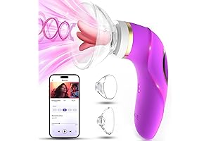 Nipple Suction Vibrating Tongue for Women Adult Toys
