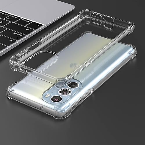 Miniatura 7 de Funda para Motorola Edge Plus 2022Edge Plus 5G UW 2022, funda transparente con parachoques de esquina reforzado, ajuste delgado, funda flexible de
