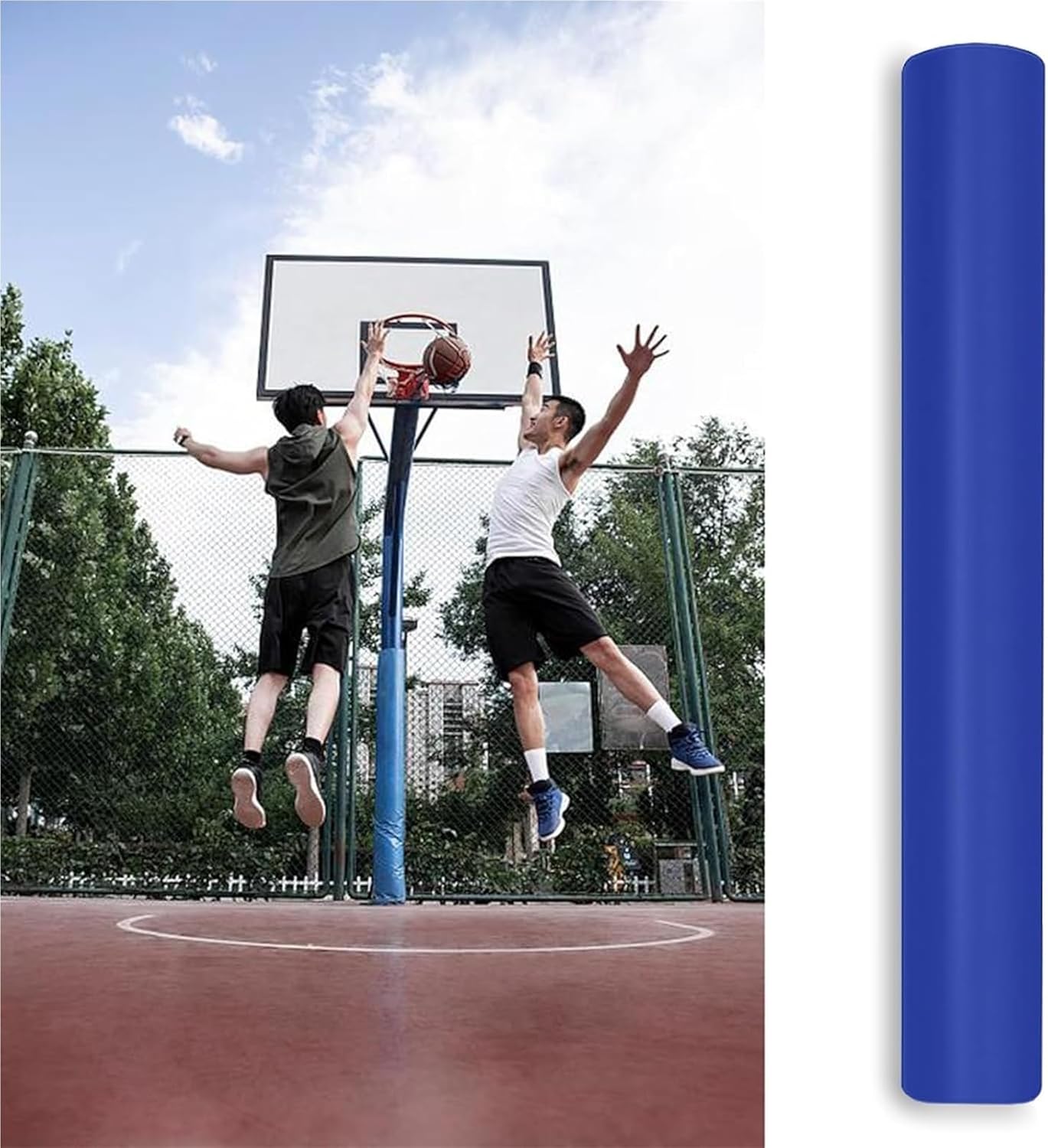 Basketball Pole Pad， UV-Resistant Outdoor Basketball Pole Damping Pads