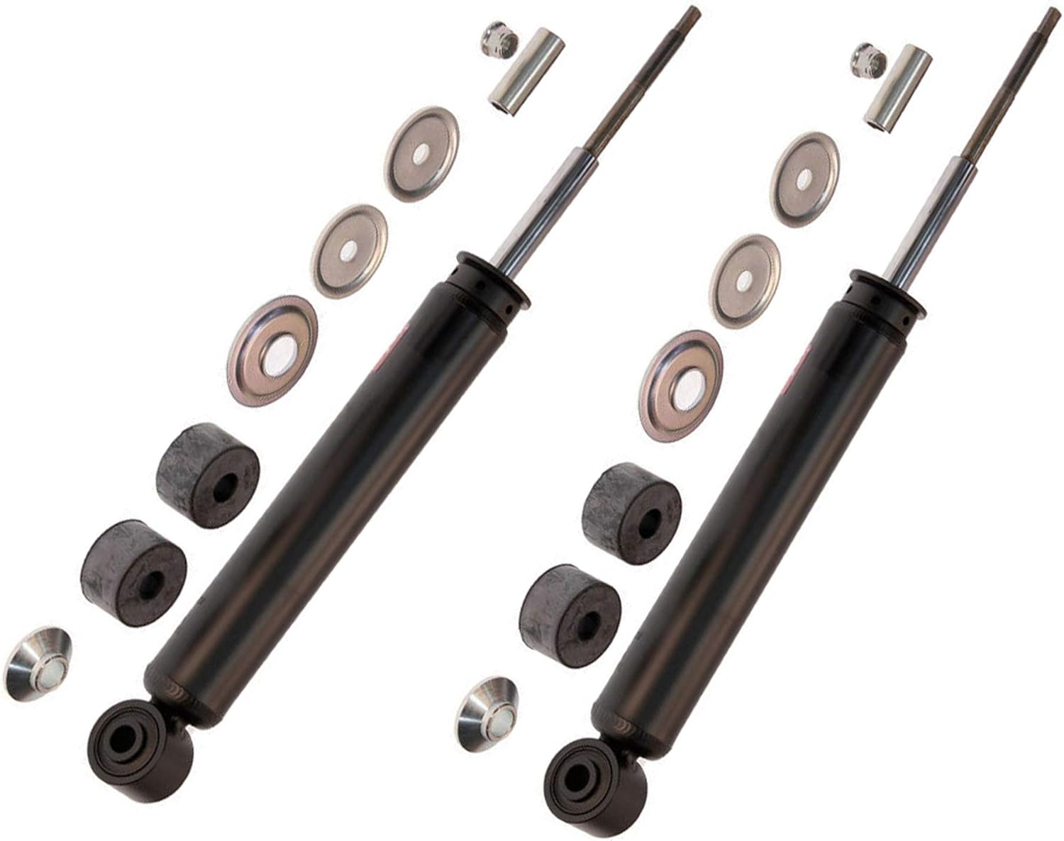2 DTA Front Shocks Twin Tube Gas Charged Compatible With Mercedes Benz ML320 ML350 ML430 ML500 - OEM Replacement - None Adjustable Type