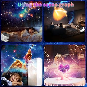 Star Projector, Planetarium Projector for Bedroom, Ultra Clear Night Light, 4K Replaceable, 13 Galaxy Discs 360 Degree Rotation, Real Sky Light PRO Upgrade