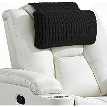 Recliner Pillow Soft Corduroy Neck Pillow for Recliner, Adjustable Recliner Headrest Pillow with Weighted Back Flap Non-Slip Head Pillow for Recliner, Couch, Chair, Sofa