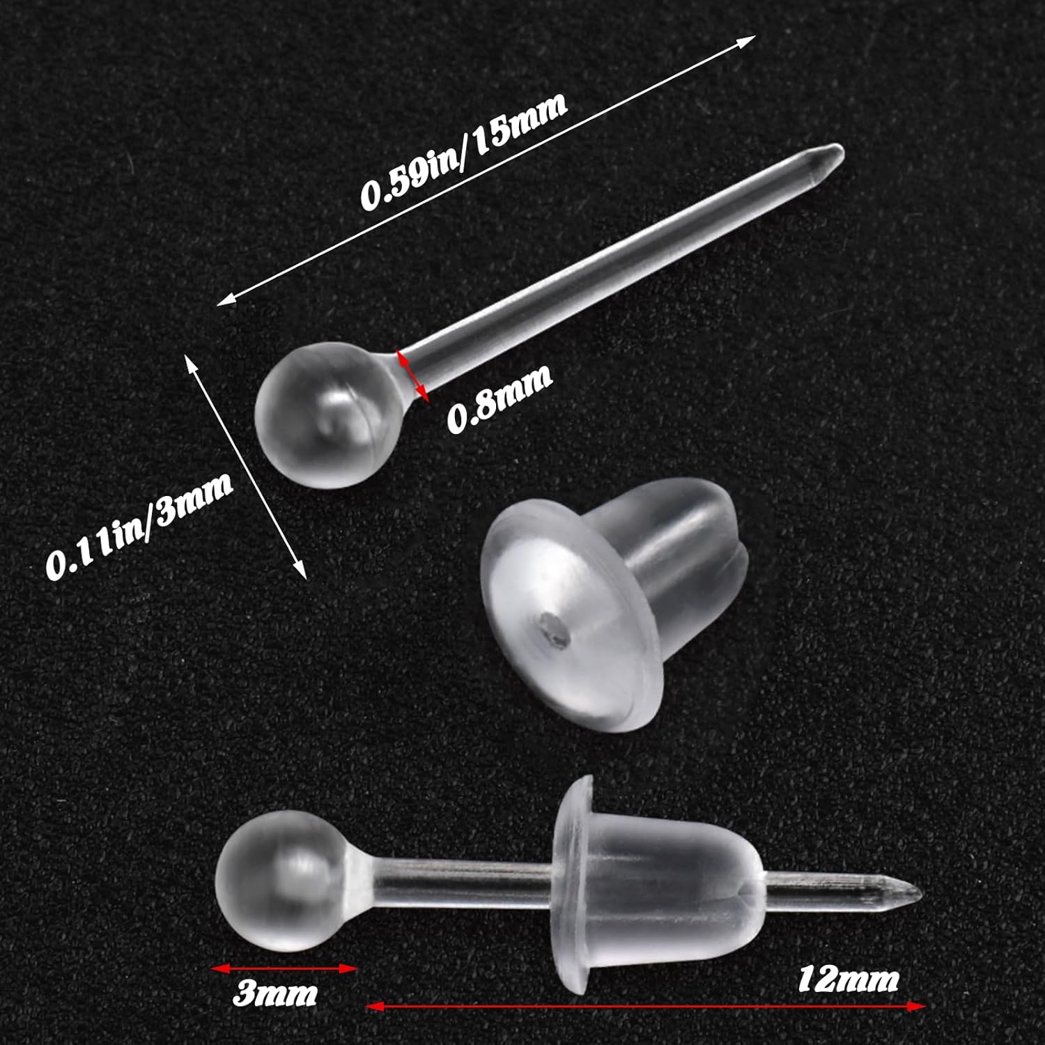 Plastic Clear Invisible Earrings Silicone Stud Vietnam Ubuy