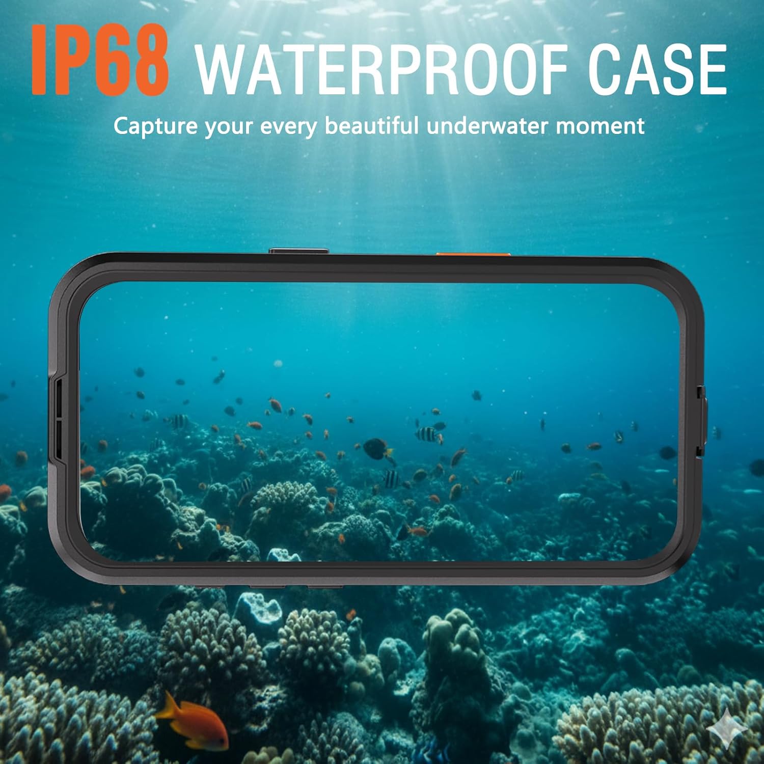 Magnetic for iPhone 17 Case Waterproof, Full-Body Protection Case with Built-in Screen and Camera Protector, Military Shockproof and Dustproof Phone Cover for iPhone 17,6.3" (Black/Clear)