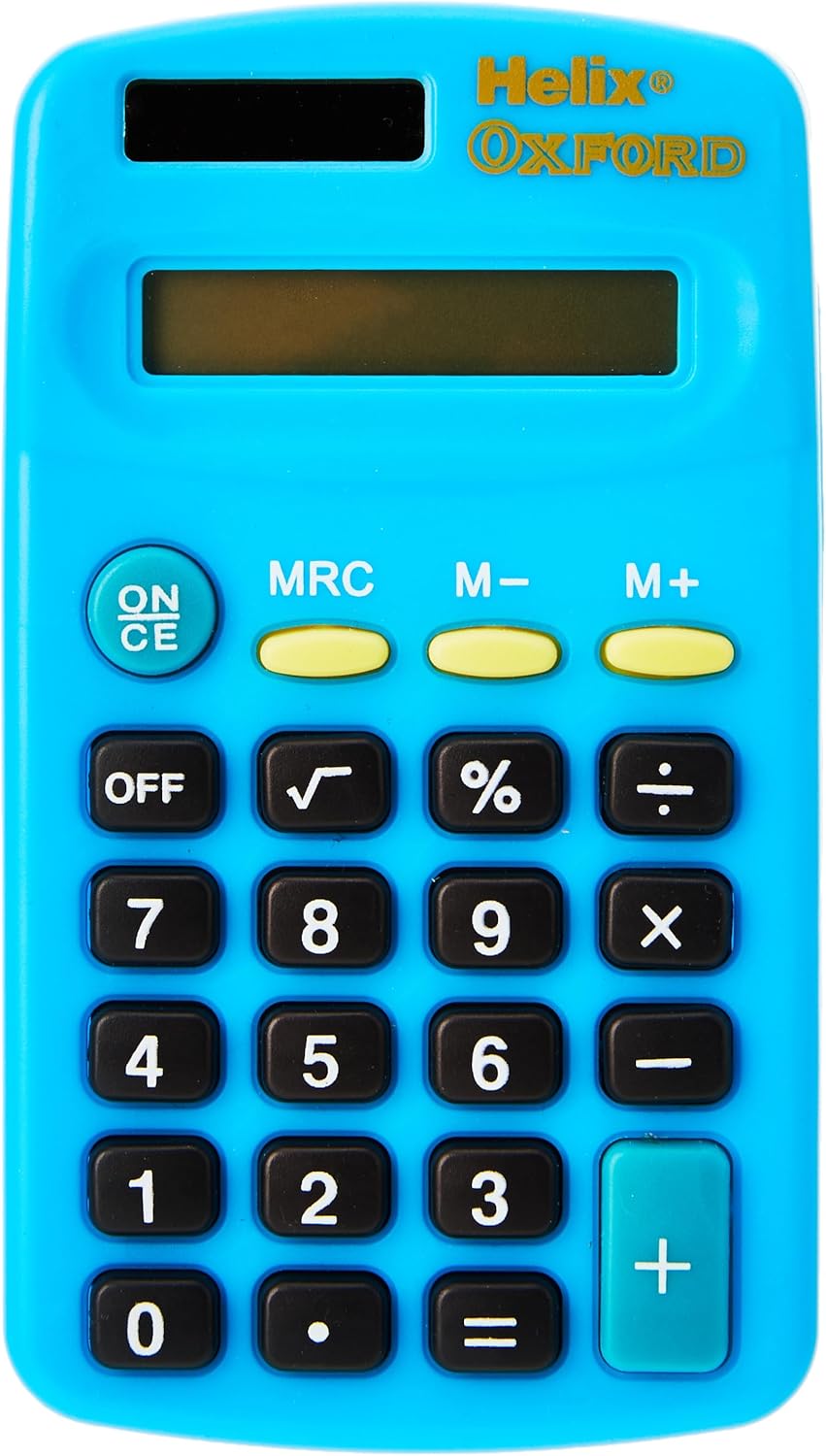 Helix Oxford Basic Calculator - Blue
