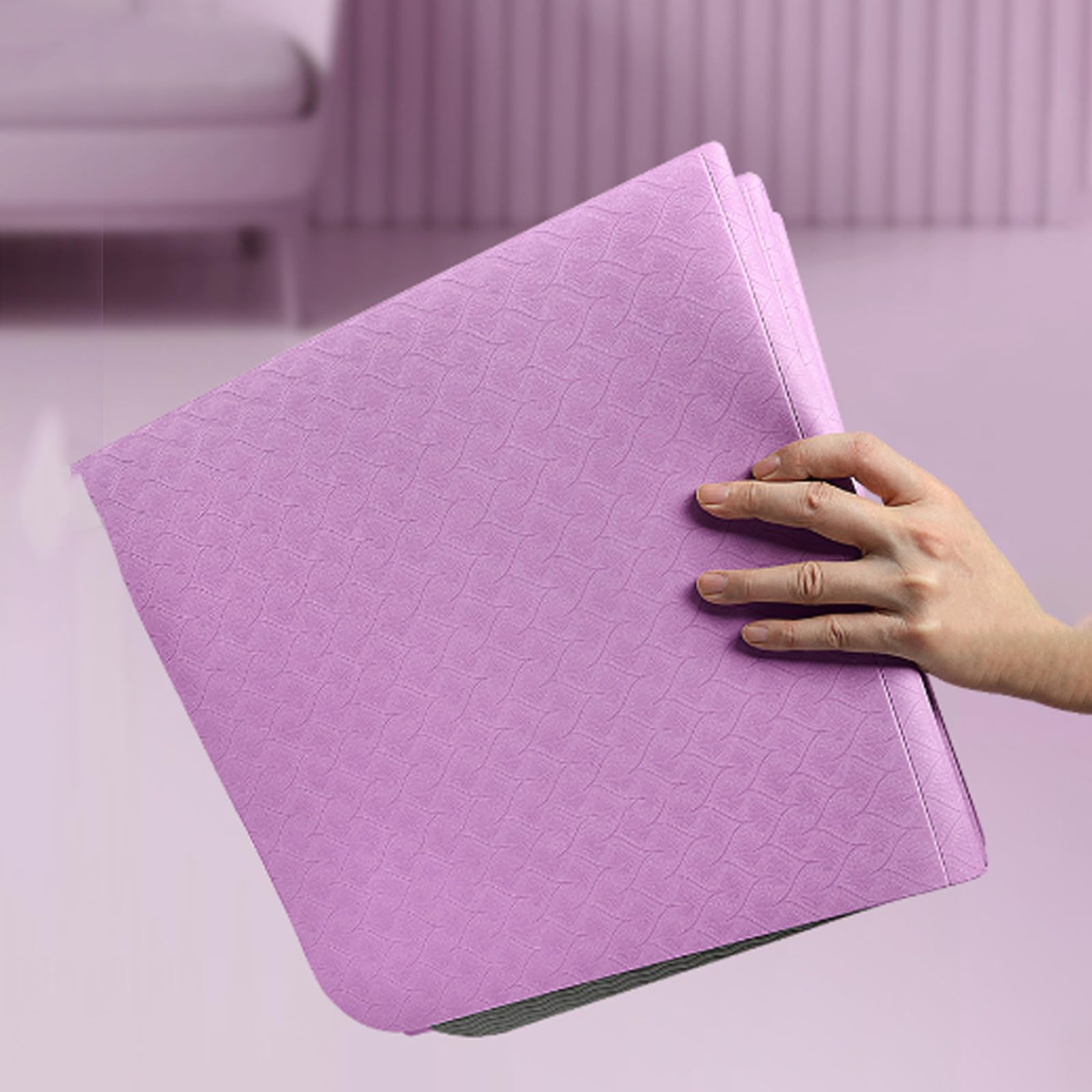 Esterilla de Yoga Plegable,Alfombrilla de Entrenamiento Outdouse,Antideslizante Pilates Mat,CóModo Suave Estiramientos Mat,para Deporte En Casa,Con Bolsa de Almacenamiento