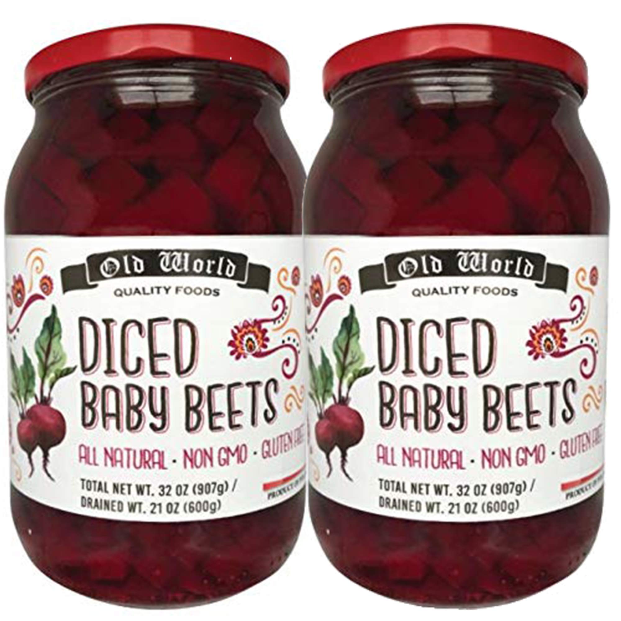 Old World Diced Baby Beets 32 OZ EACH BUNDLE