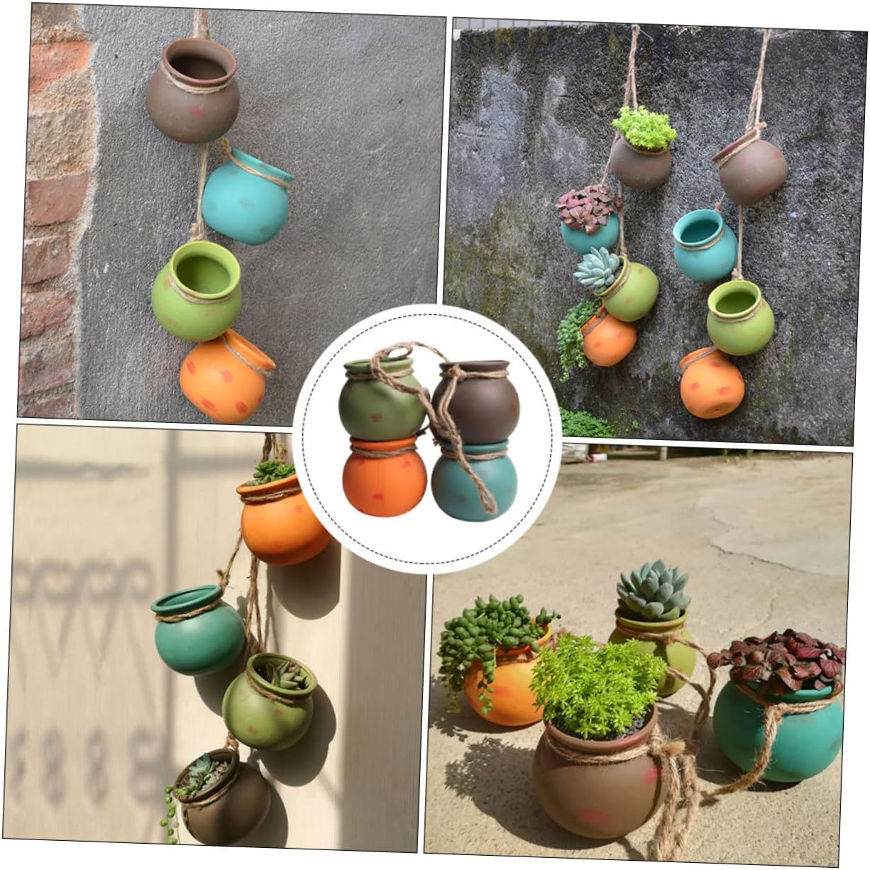 Hanging Flowerpot Ornament Planter Pendant for Home Office Modern Hanging Planter Pot