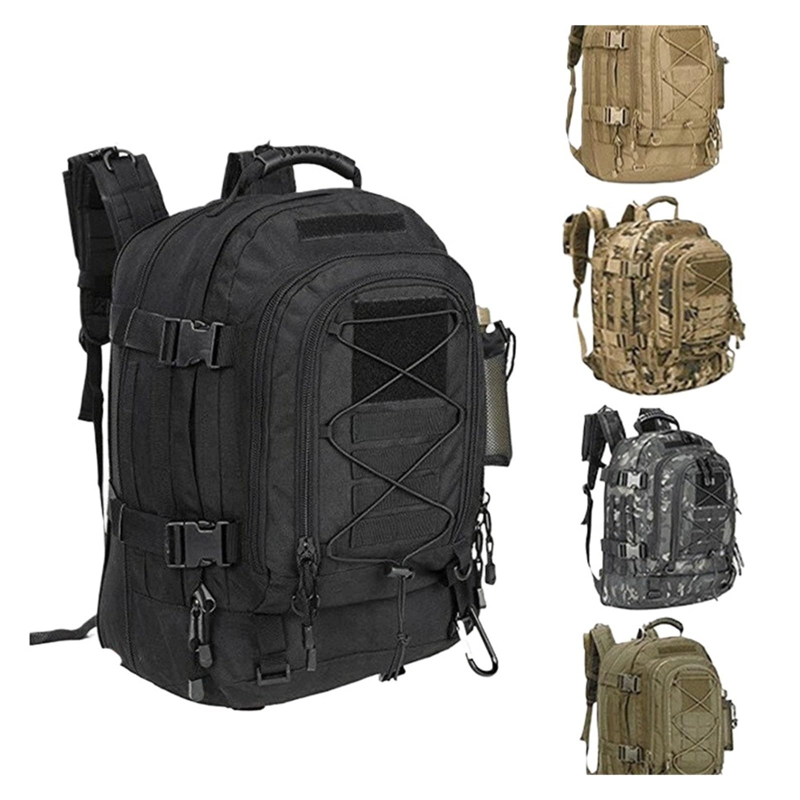Wasserdichter 60-Liter-Rucksack, große Kapazität, Bug-Out-Tasche für Wandern und Camping, langlebiges Design, vielseitige Outdoor-Ausrüstung für Reisende und Abenteurer