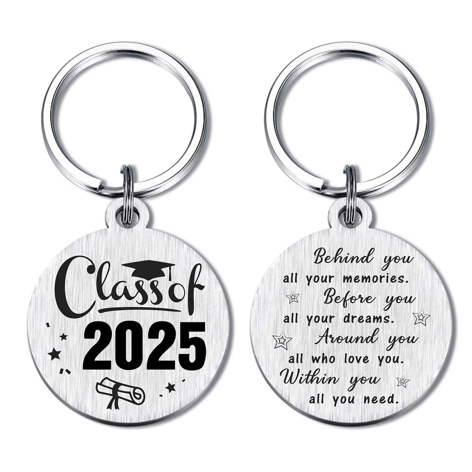 2025 Graduation Gift Set - Acrylic Keepsake, Card & Keychain For Graduates
