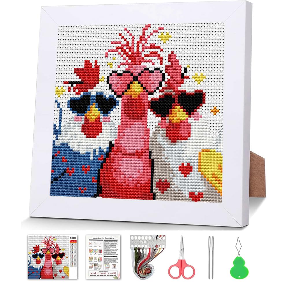 Beginner Cross Stitch Kits - Sloth Stamped Art -19 Beginner Cross Stitch Kits - Sloth Stamped Art -19