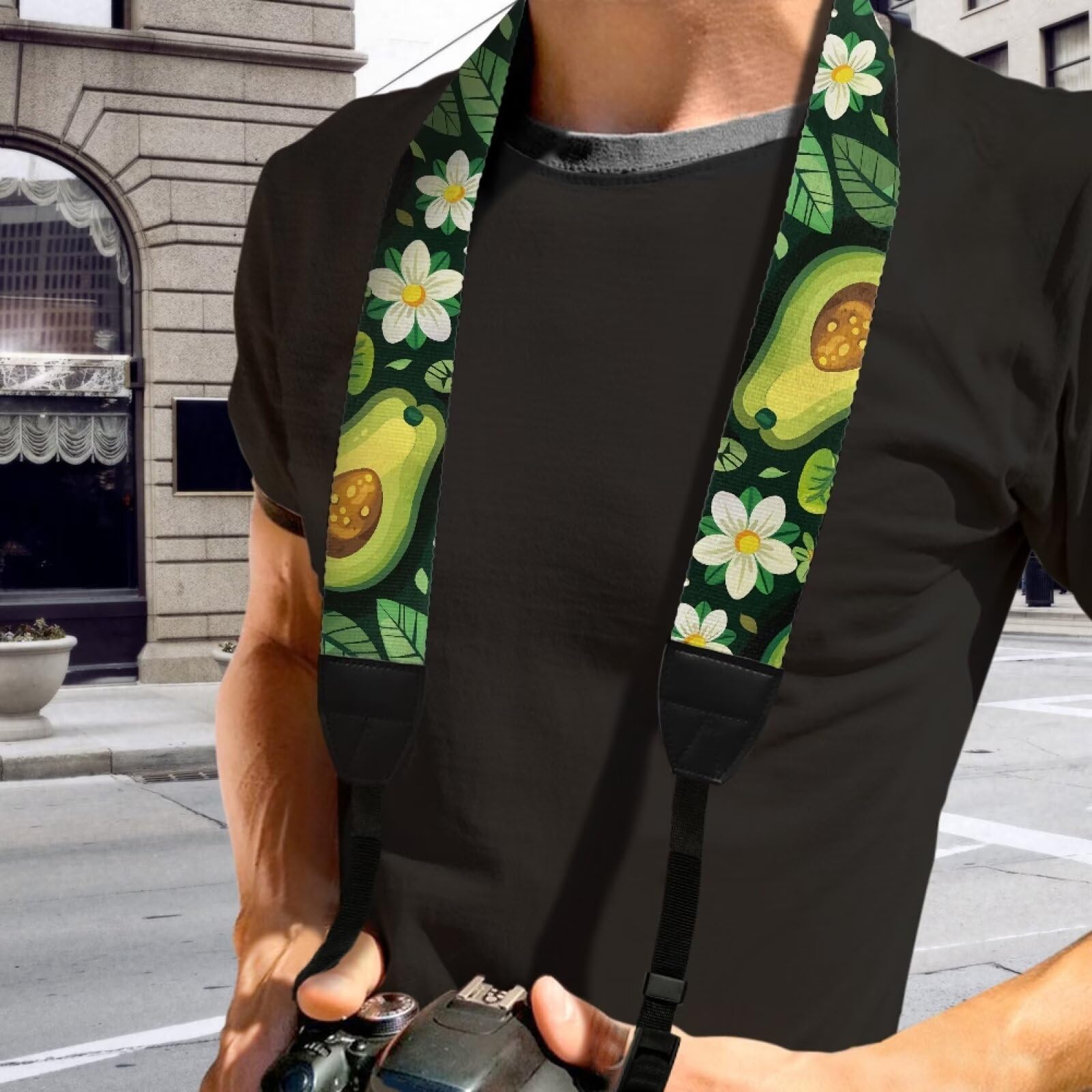 Sepetwhos Avocado Camera Strap Adjustable Neck Shoulder Strap with Quick Release Buckles Universal Neck Belt Strap for Photographers