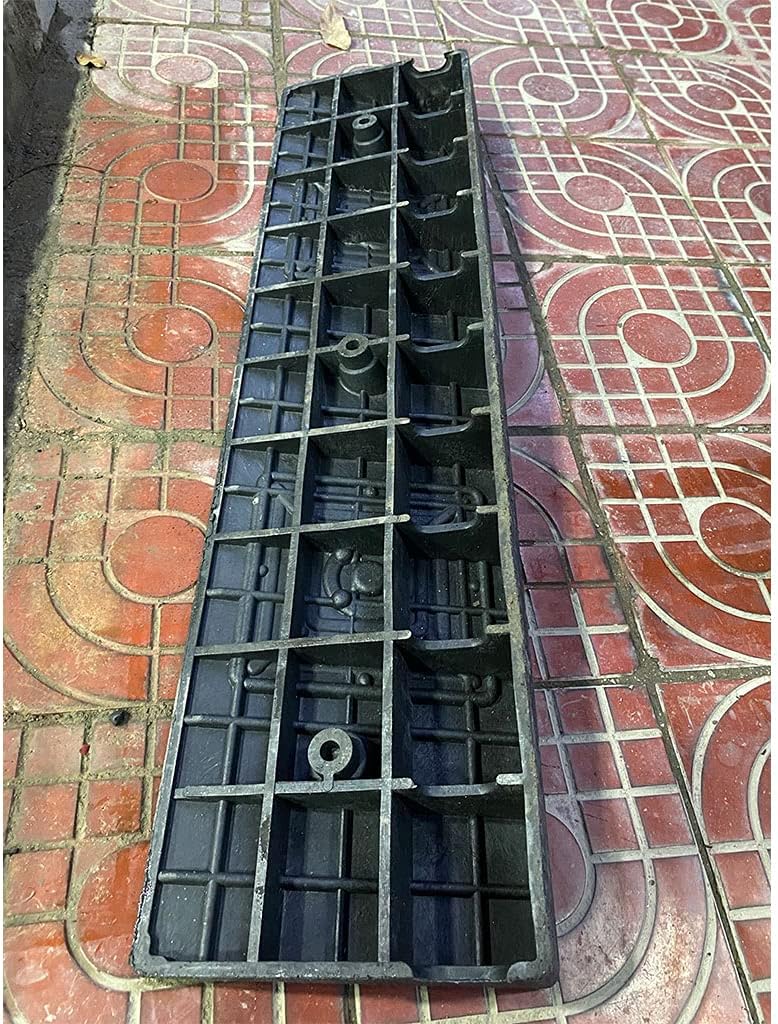 Large Rubber Plastic Curb Ramp, Outdoor Step/Entryway Threshold Ramp for Wheelchair Walkway with Non-Slip Surface, 100x25x4-9cm