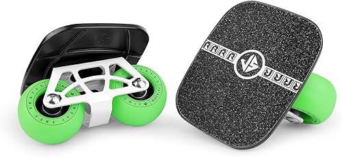 Miniatura 2 de FreeSkates - Patines portátiles con plataforma de aleación de aluminio antideslizante, patineta dividida con ruedas de poliuretano, rodamientos de