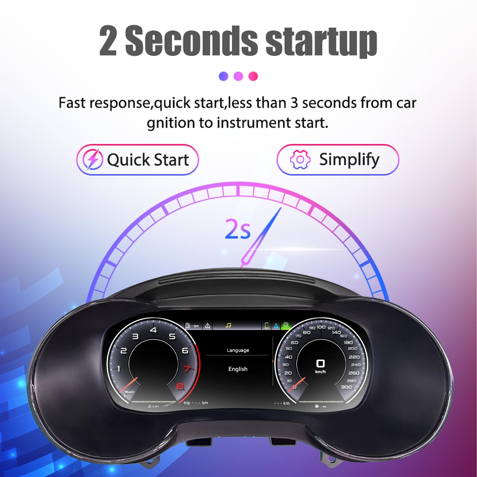 Strumento digitale da 12,3 pollici per Audi A3 8p 2008-2013, combinato cruscotto digitale di ricambio