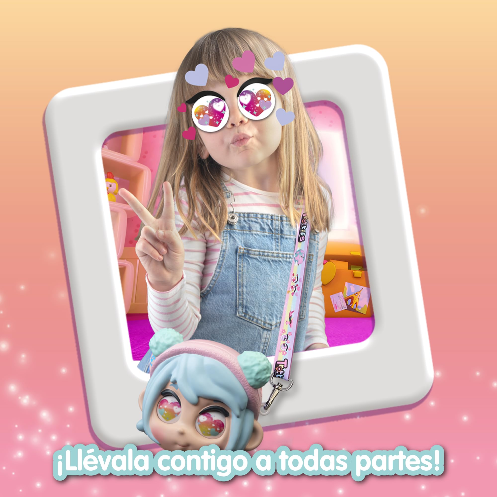 Trotties - Bolsito Emoji MIA, Bolso Infantil con Ojos Emojis cambiantes para niños y niños +3 años Famosa (TFT28300)