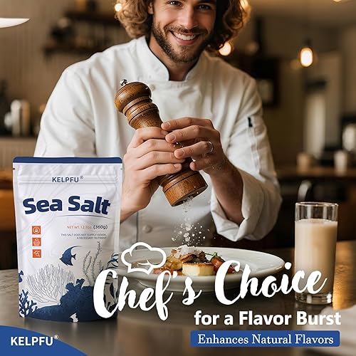 Miniatura 5 de Sal marina, sal marina gruesa para recambio de molinillo, 12 oz 12.70 oz