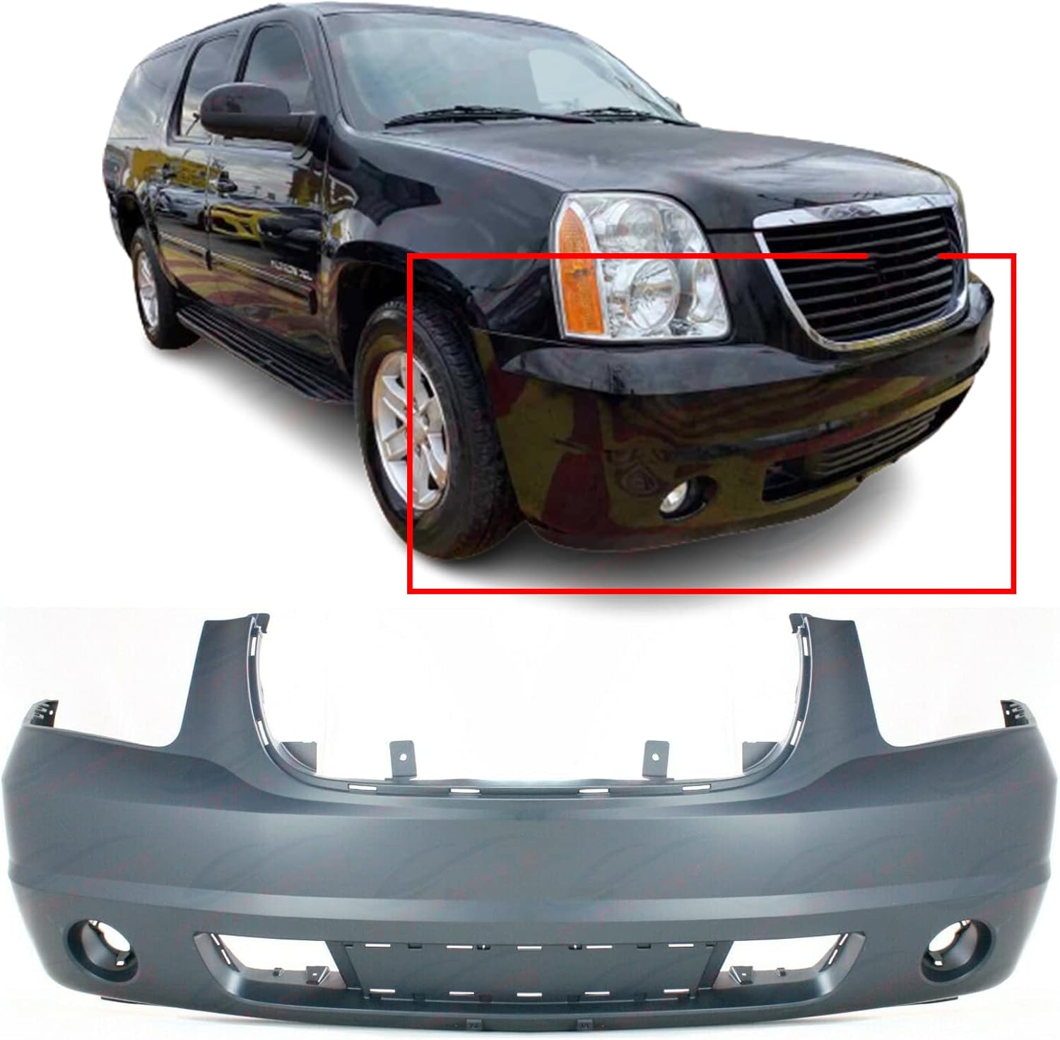 FitParts Compatible with Front Bumper Cover Fascia 2007