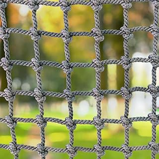 Climbing Net for Kids Adults,Safety Nets Cargo Rope Ladder,Balcony Banister Stair Protection Fence Decor Nets,for Playground-Indoor-Outdoor-Military Style Obstacle Course Training Course.(Size:1m*3m)