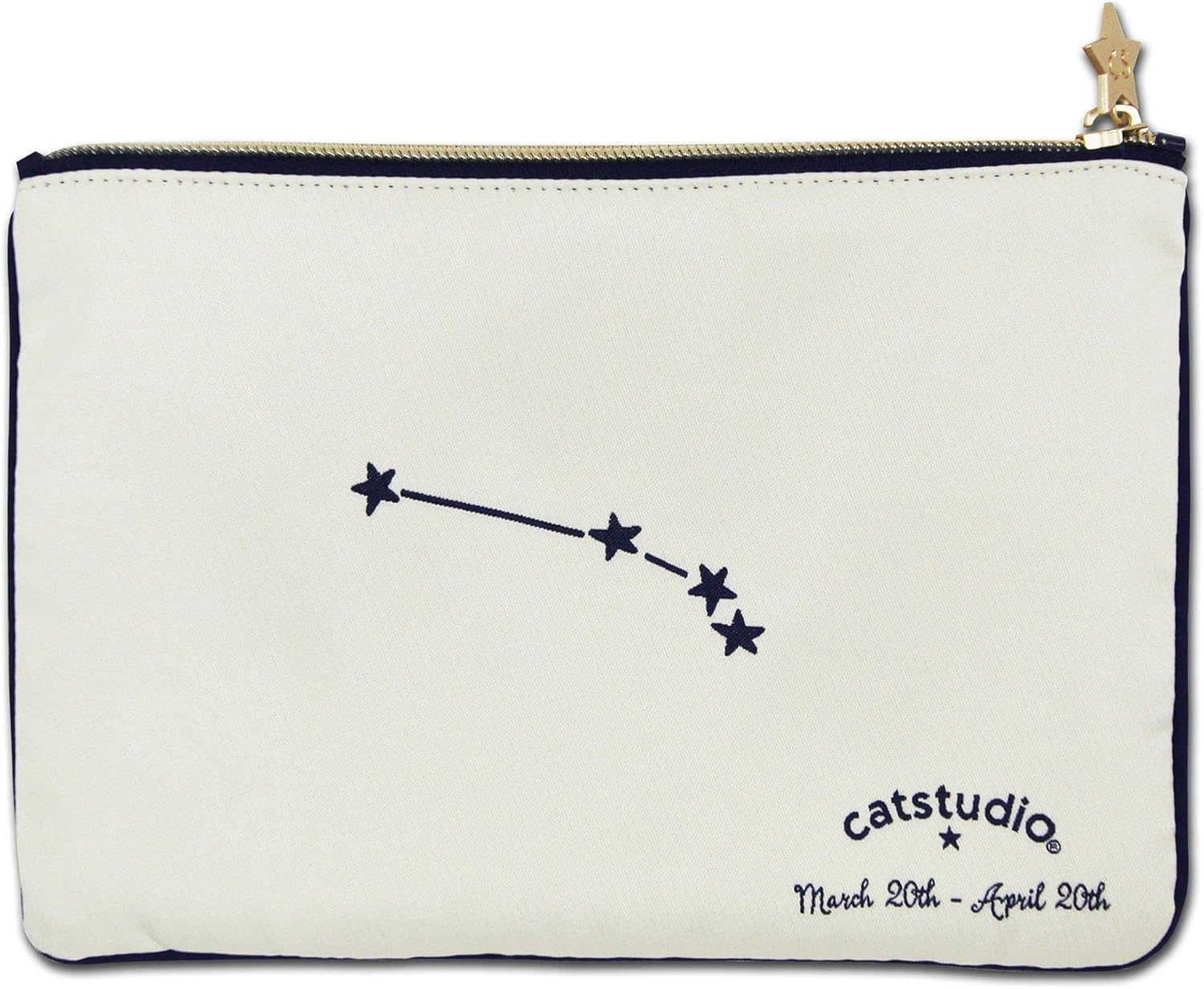 Catstudio Astrology Zipper Pouch, 5x7 Travel Toiletry Bag, Makeup Bag, Dog Treat Pouch, or Travel Purse