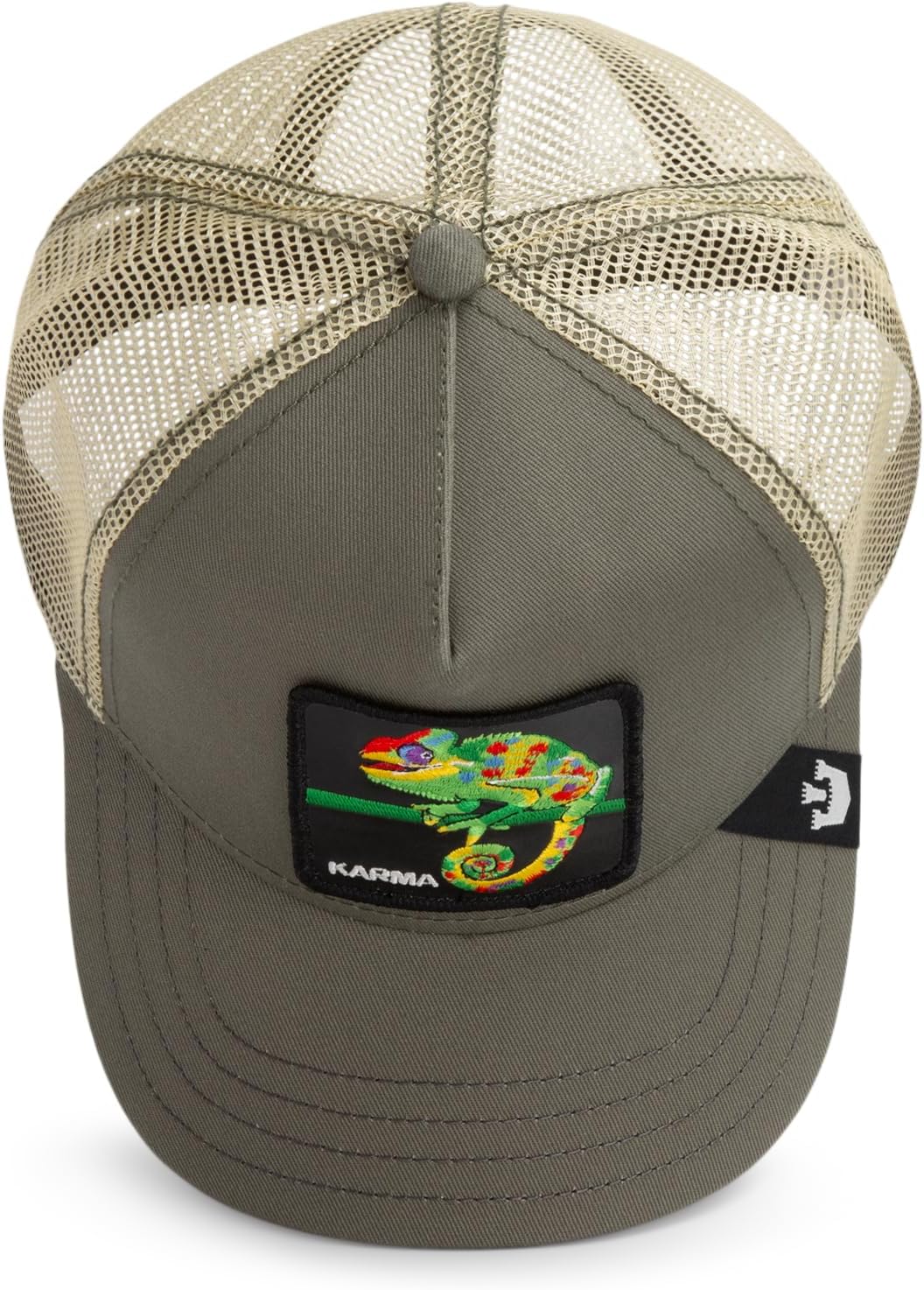 Goorin Karma Chameleon Trucker Hat for Men and Women, Olive, One Size, Unisex