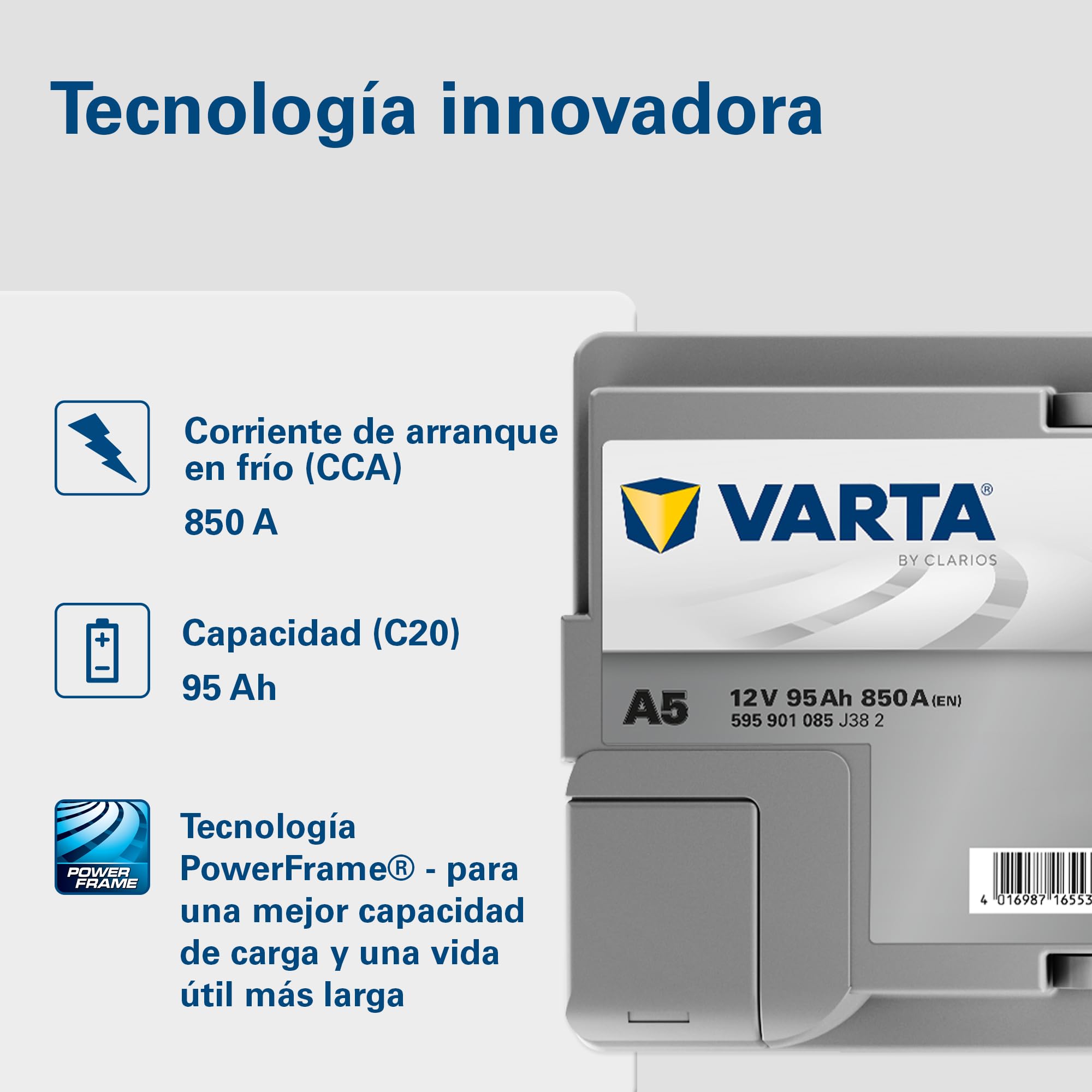Silver Dynamic AGM xEV 95Ah 850A 353x175x190mm