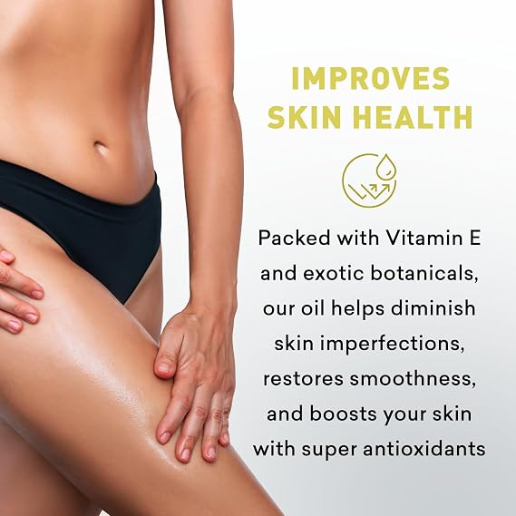 Just Nutritive Indoor Tanning Oil | Natural Tanning Bed Accelerator for Fast, Dark, Long-Lasting Tan | Moisturizing Body Oil with Vitamin E & Botanical Extracts | 8 Fl Oz