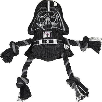 CERDÁ LIFE’S LITTLE MOMENTS – for Fan Pets Star Wars Hundespielzeug, Kuscheltier für Hunde mit Seil – Offizielle Star Wars Lizenz Darth Vader