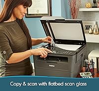 Vista 6 de Brother MFC-L2717DW Impresora multifunción láser todo en uno, monocromática compacta, fax de escaneo de copias de impresión, impresión dúplex