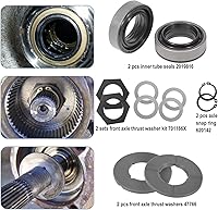 Vista 5 de Kit de Sellos: Sello de Polvo del Eje Exterior y Sello del Tubo Interior y Cojinete de Agujas y Anillo de Retención y Sellos de Arandela de Empuje