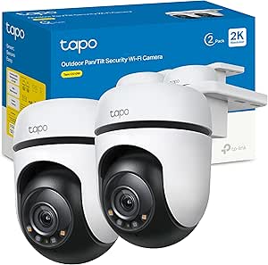 Tapo C510W – Pack of 2 Outdoor Wi-Fi Cameras 3K 5MP IP65 with 360° Rotation, AI, Night Vision and Privacy Mode asin的图片