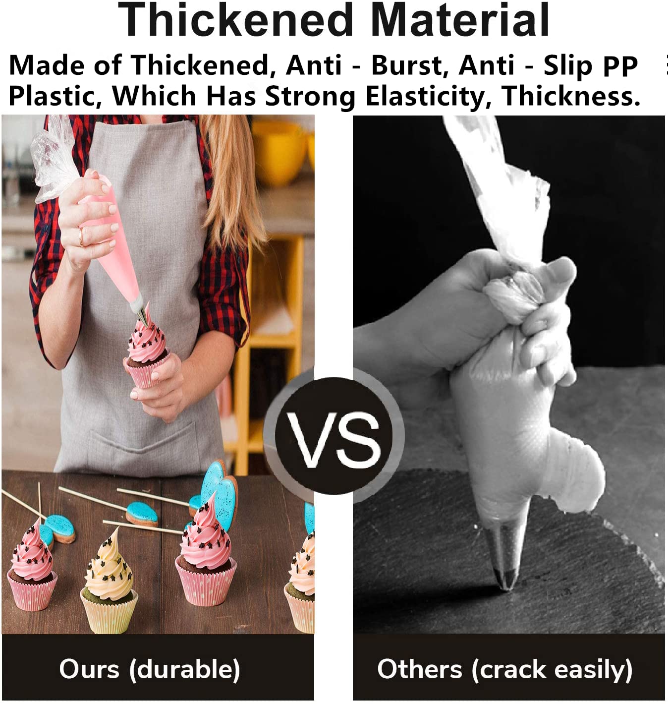 39Pcs Piping Bags and Tips Set, Cake Decorating Supplies for Baking with Disposable Pastry Bags and Tips,Silicone Rings,Converters,Cake Decor Tools for Cream Frosting,Cookie Icing Cakes Cupcakes