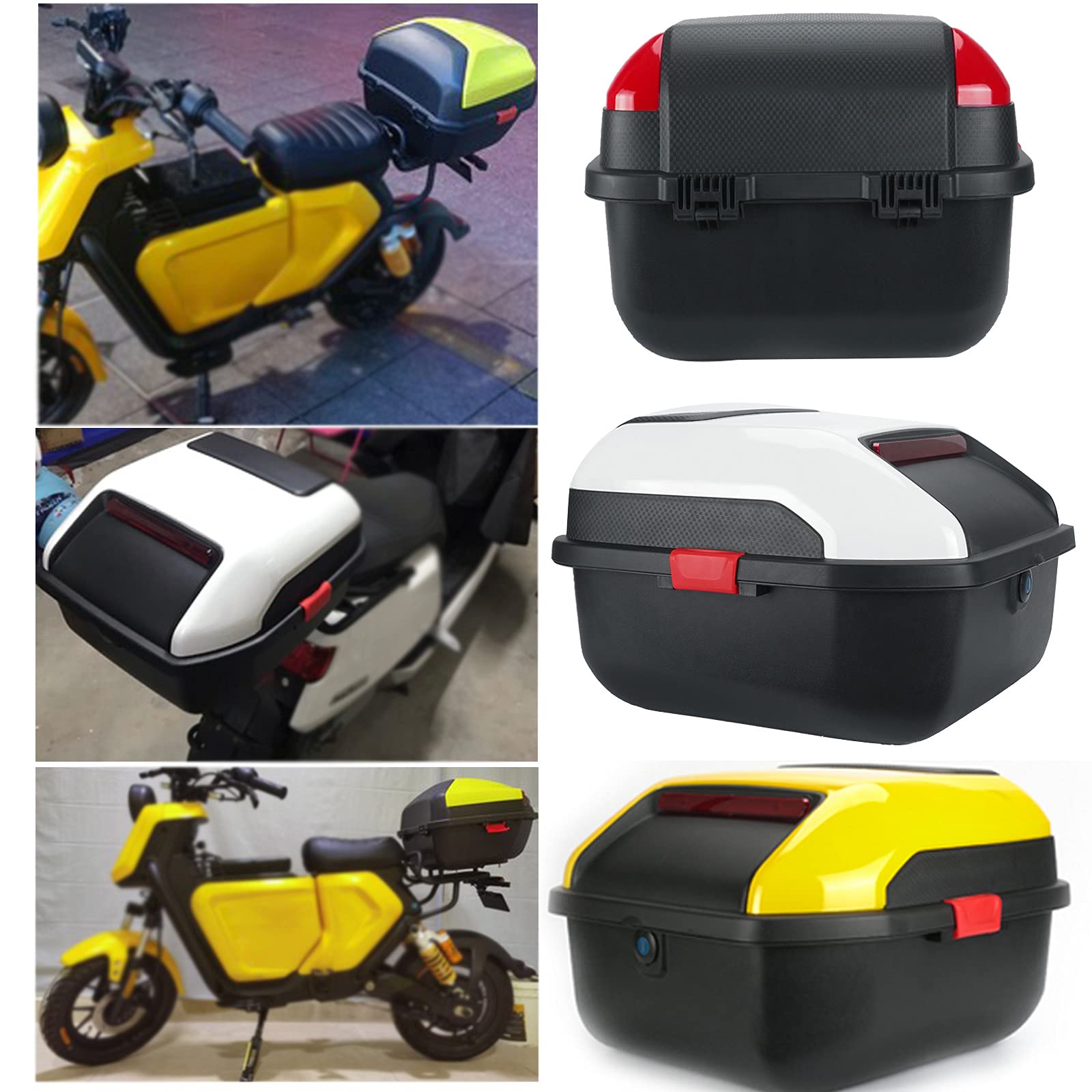 Uniwersalny pokrowiec na bagażnik na motocykl, bagażnik, bagażnik, bagaż, bagaż, z miękkim oparciem, szczelny i wodoodporny, pojemność 20 l - może pomieścić Helme.