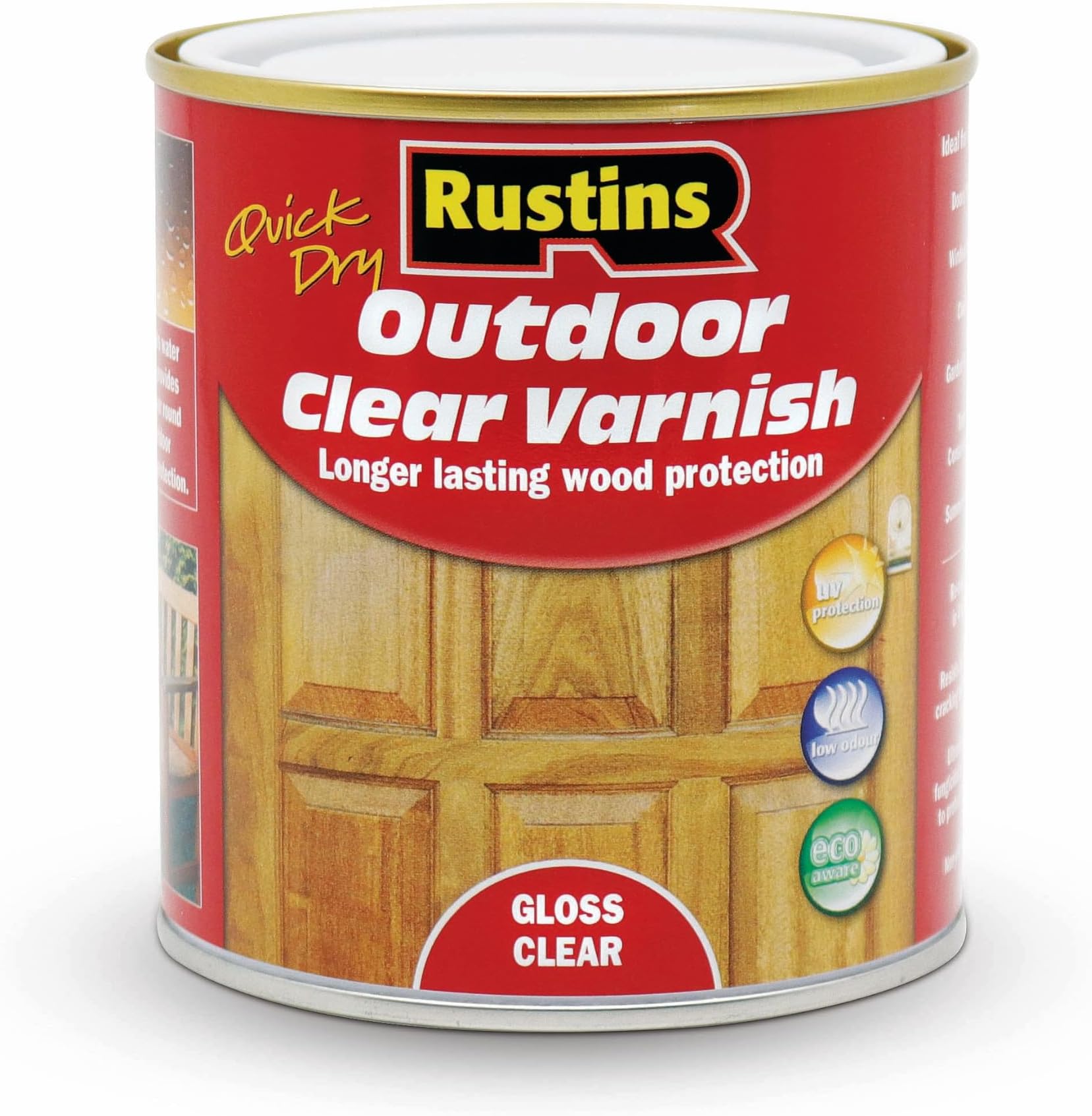 Quick Dry Outdoor Clear Varnish 500 ml Gloss