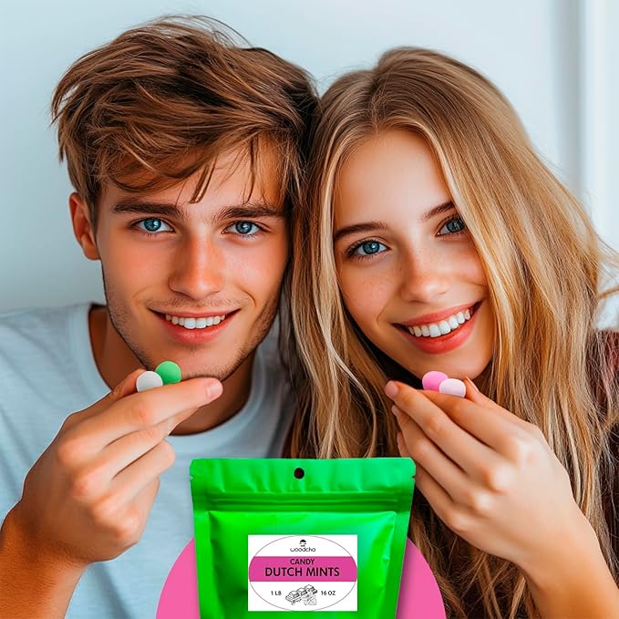 Woodcha Confites de Menta Cubiertos de Chocolate Negro 16 oz Envasado miniatura 6