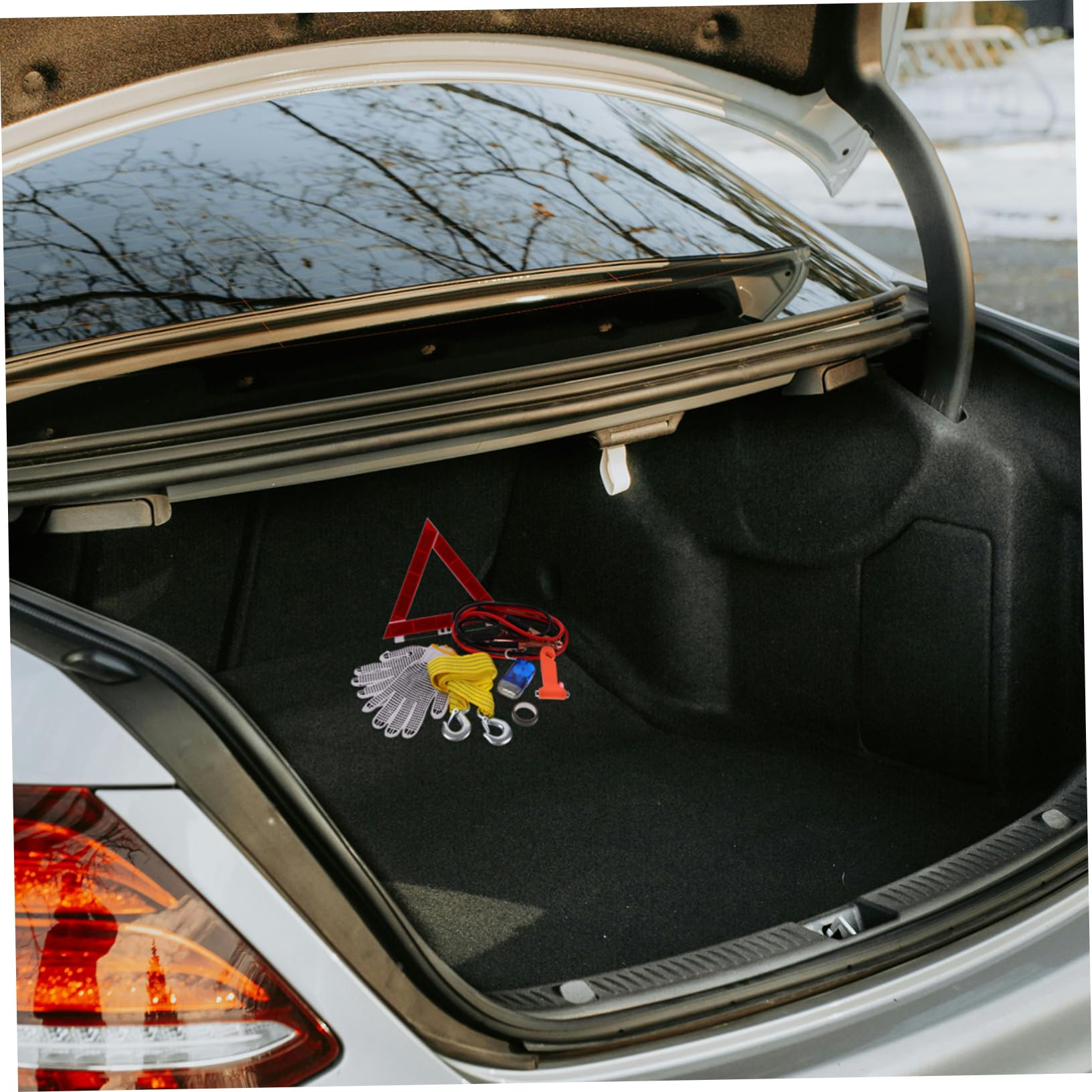 Cabilock Kit di Emergenza Auto Multifunzione, per Veicoli, Abs, Gomma, Metallo e Tessuto, per Controlli del Veicolo