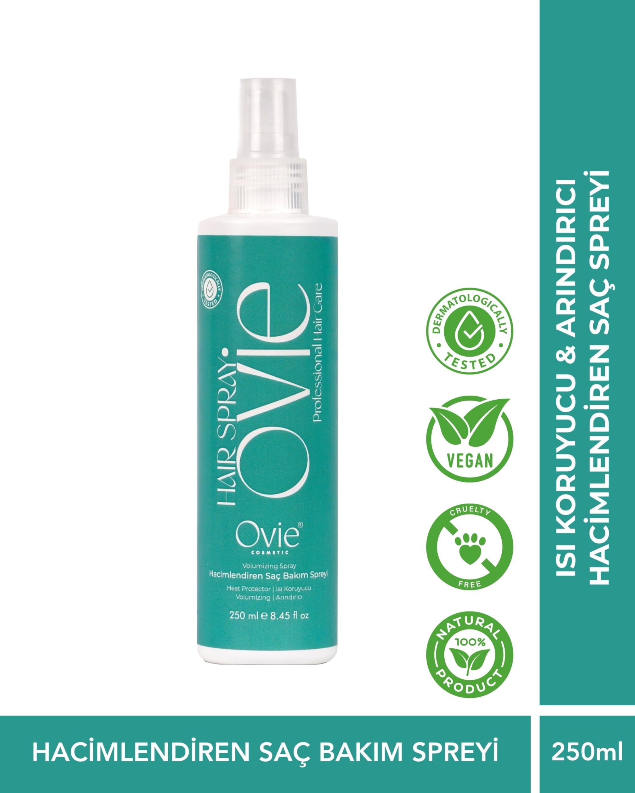 Ovie Deniz Tuzu Hacim Veren Saç Spreyi, 250 ml, Hafif Tutuculuk