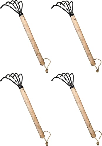 Miniatura 9 de Garden Guru - Rastrillo de mano para cultivar garras de suelo, acero de grado militar, resistente a la corrosión, garra ninja japonesa de 5 dientes,