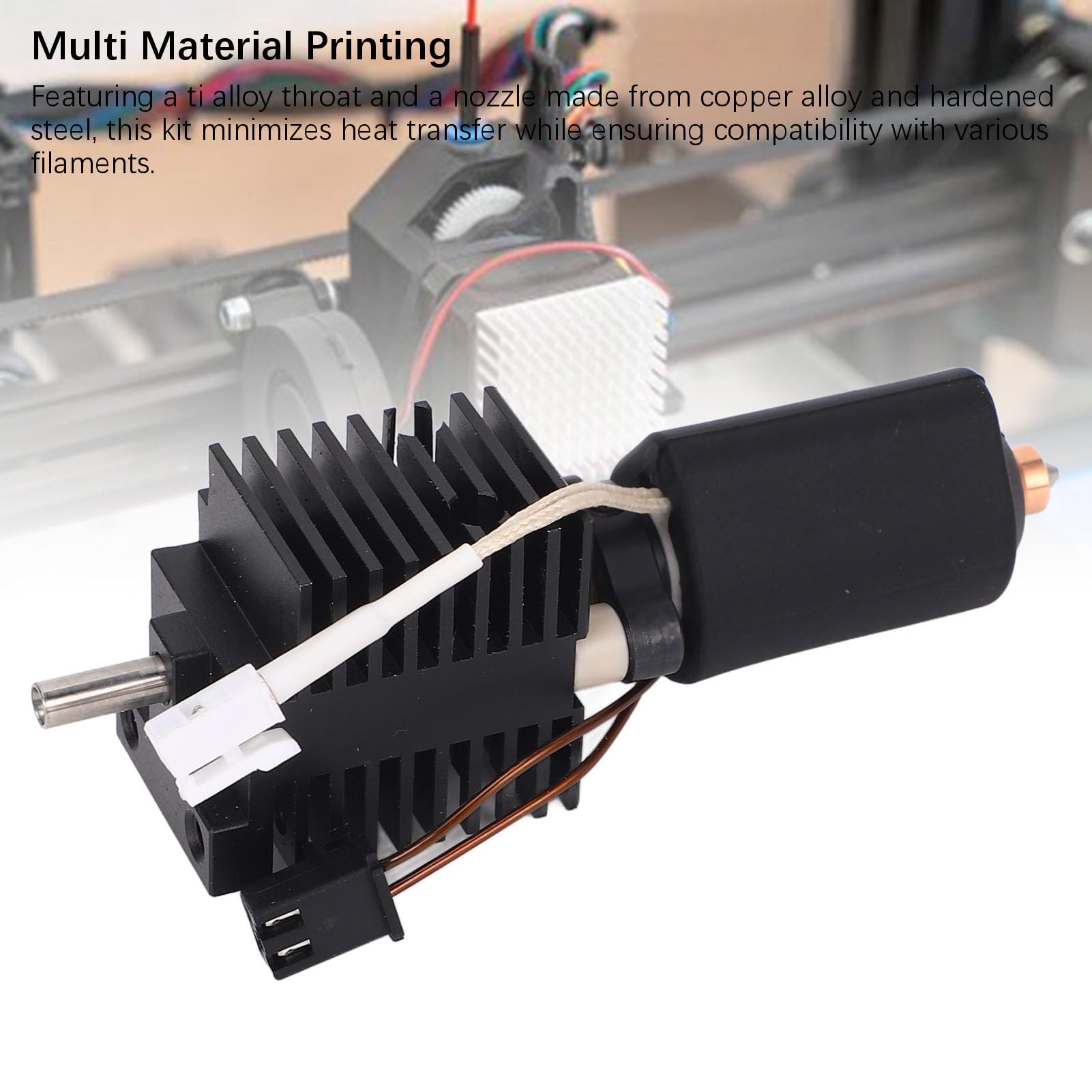 Integrated Hardened Steel Nozzle Hot End Kit 0.2MM Offers