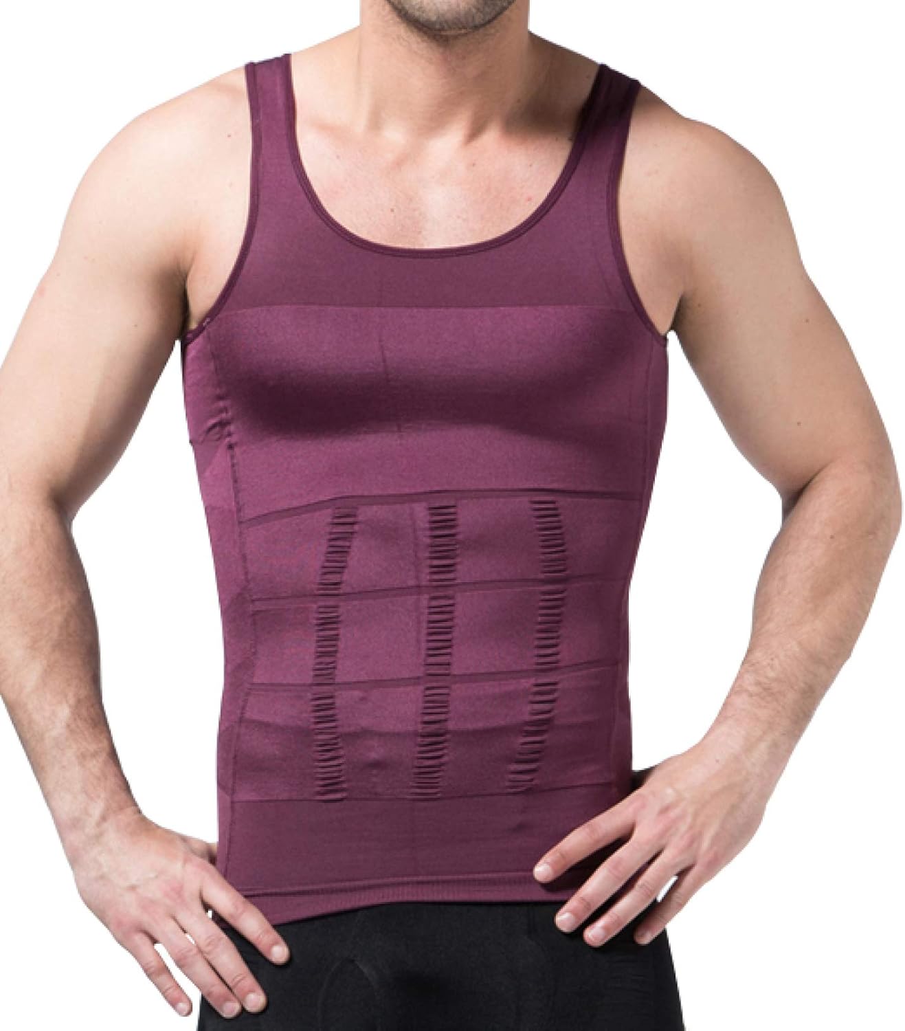 Heren Tummy Control Shapewear, Waist Trainer Fat Burner maakt de borst en romp plat Dun en licht ondergoed