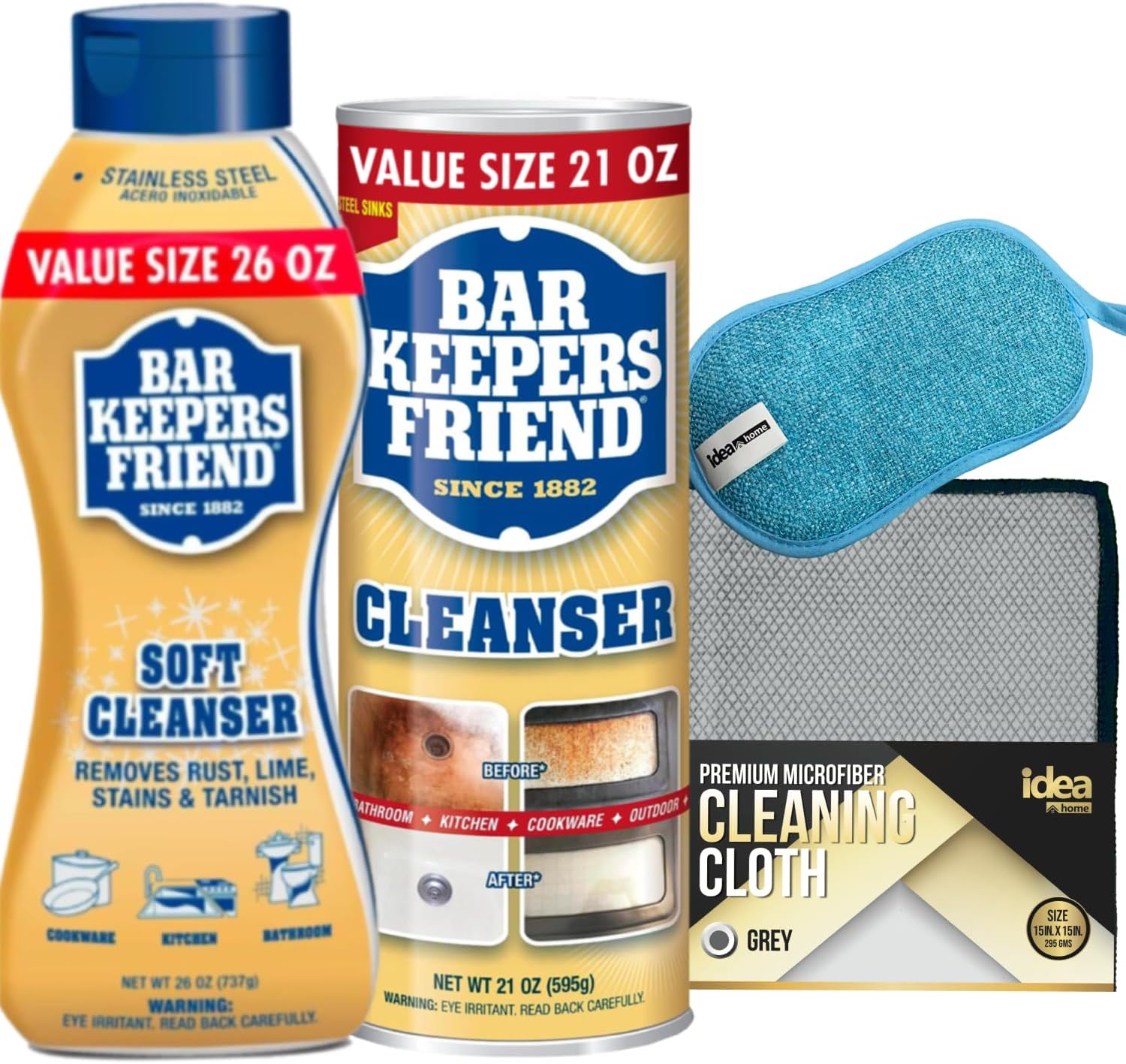 Idea Home Bar Keepers Friend ULTIMATE CLEANING KIT Liquid